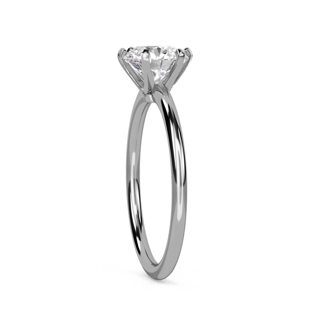 Round Diamond Solitaire Ring W