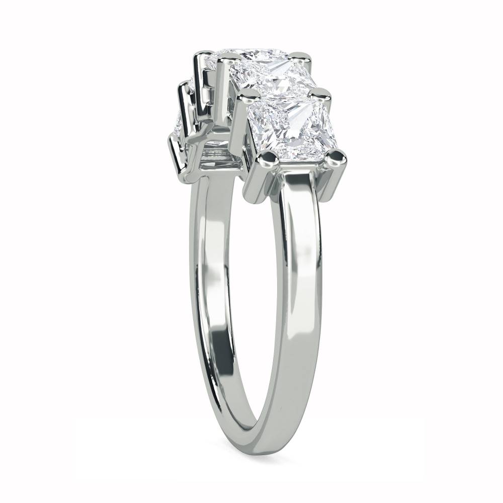 5 Stone Princess Diamond Half Eternity Ring W