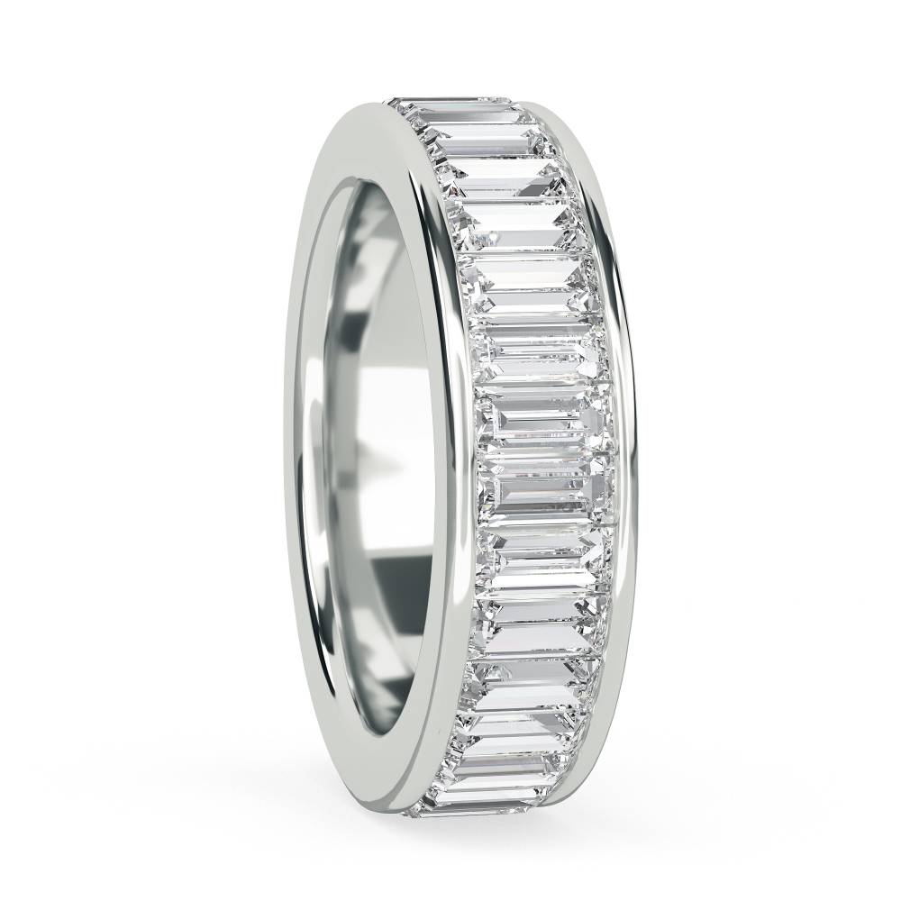 Elegant Baguette Diamond Full Eternity Ring W