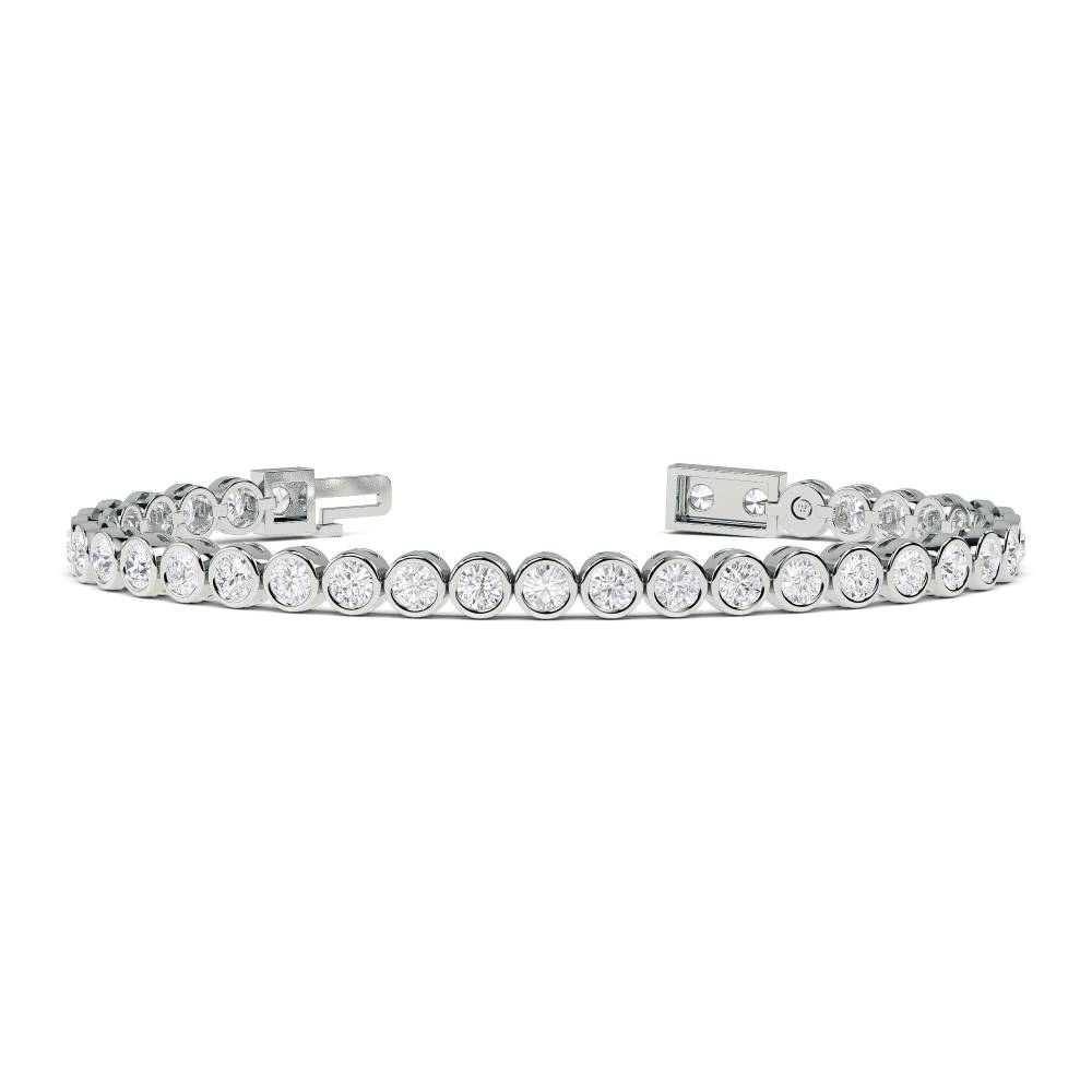 Unique Round Diamond Tennis Bracelet W