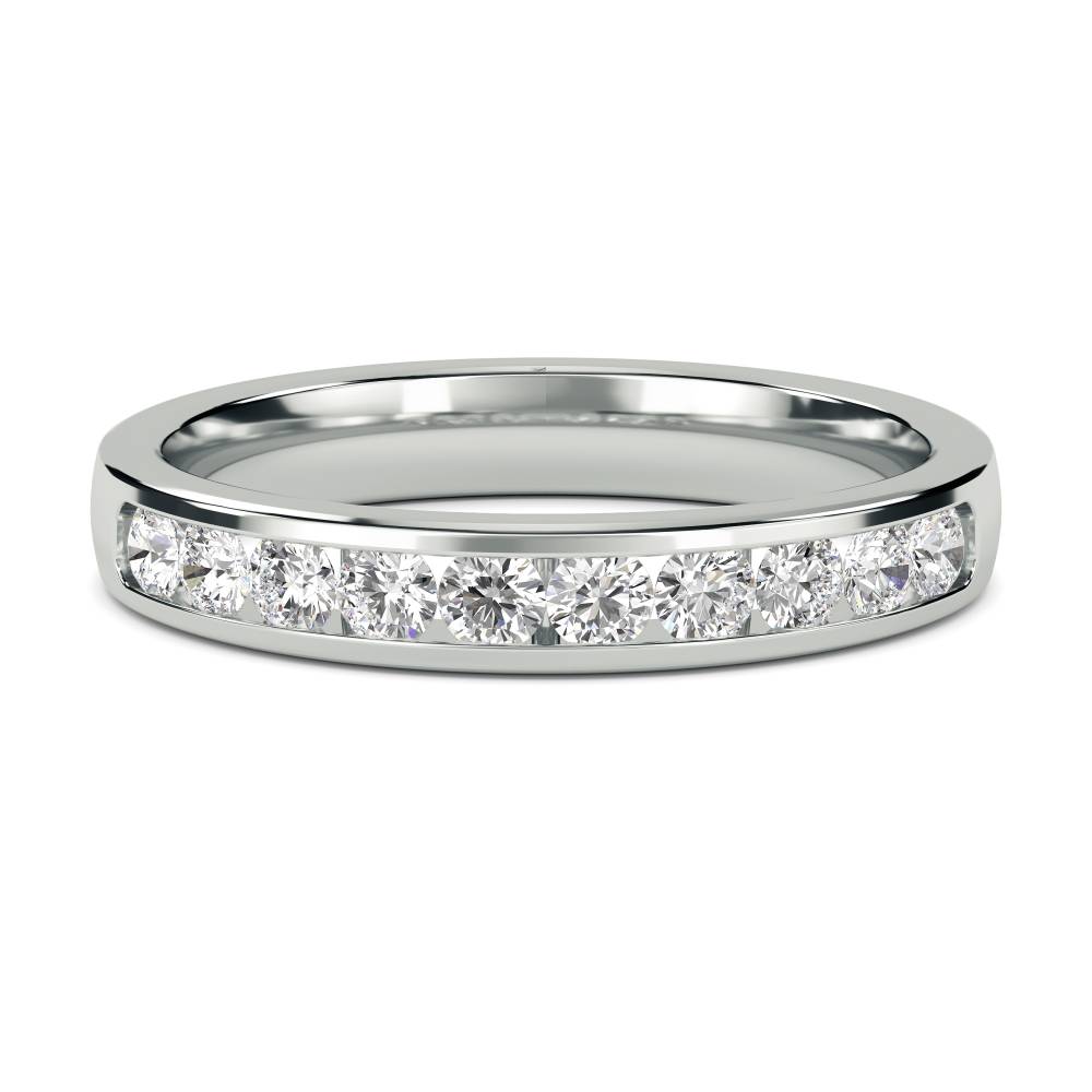 3mm Diamond Half Eternity/Wedding Ring W