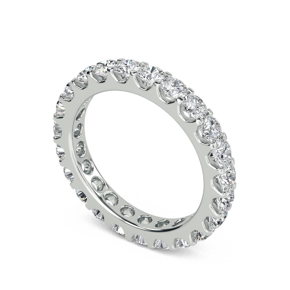 2.00ct Elegant Round Diamond Full Eternity Ring W