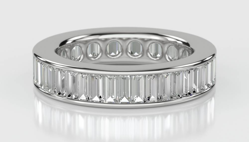 2.50ct Classic Baguette Diamond Full Eternity Ring W