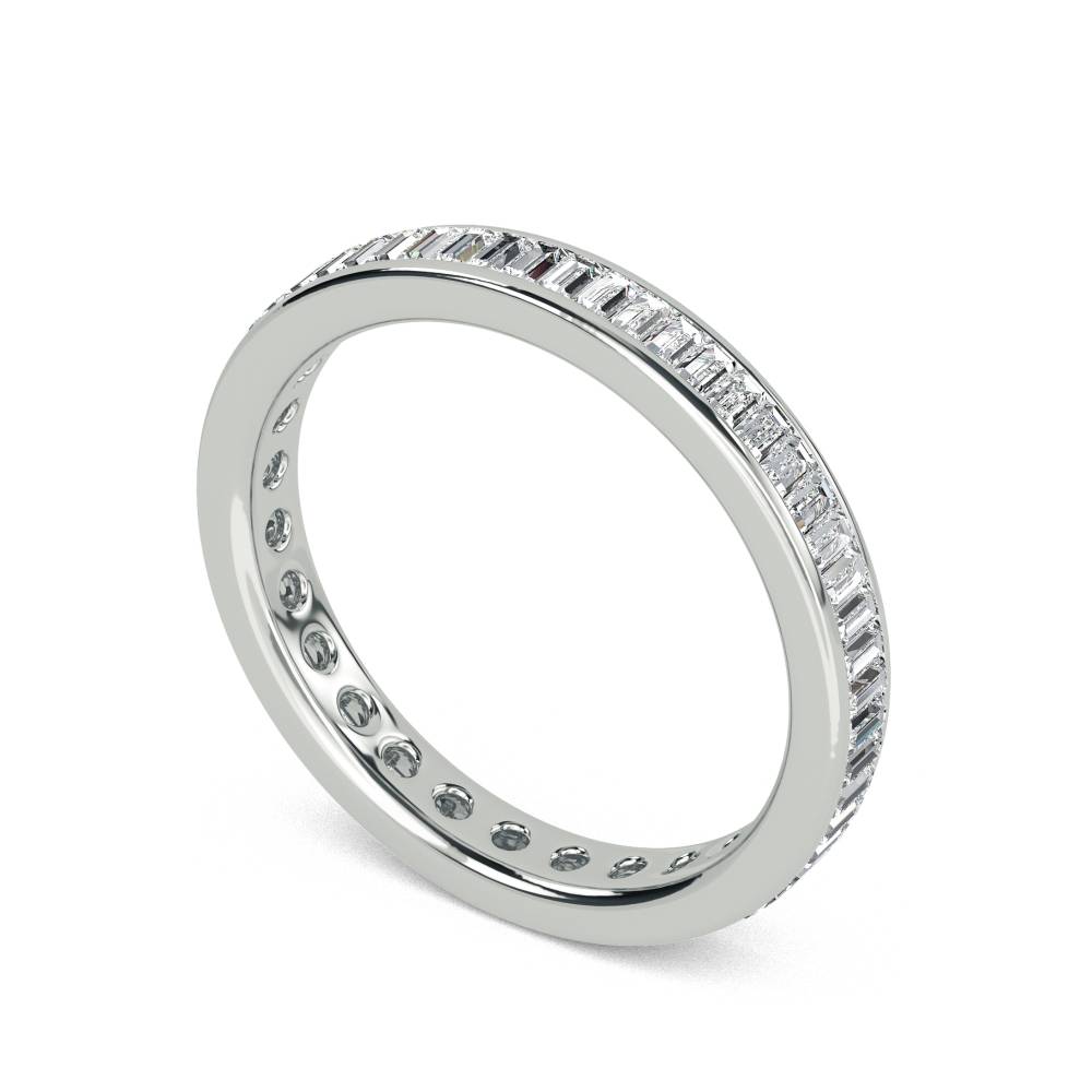 3mm Elegant Baguette Diamond Full Eternity Ring W