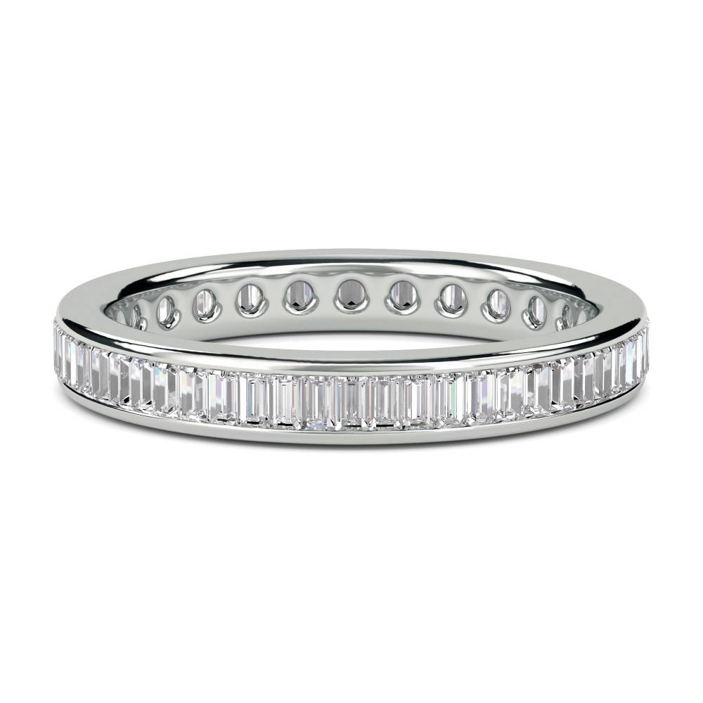 3mm Elegant Baguette Diamond Full Eternity Ring W