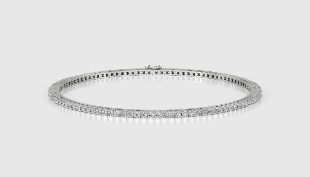 Classic Single Row Diamond Tennis Bracelet W