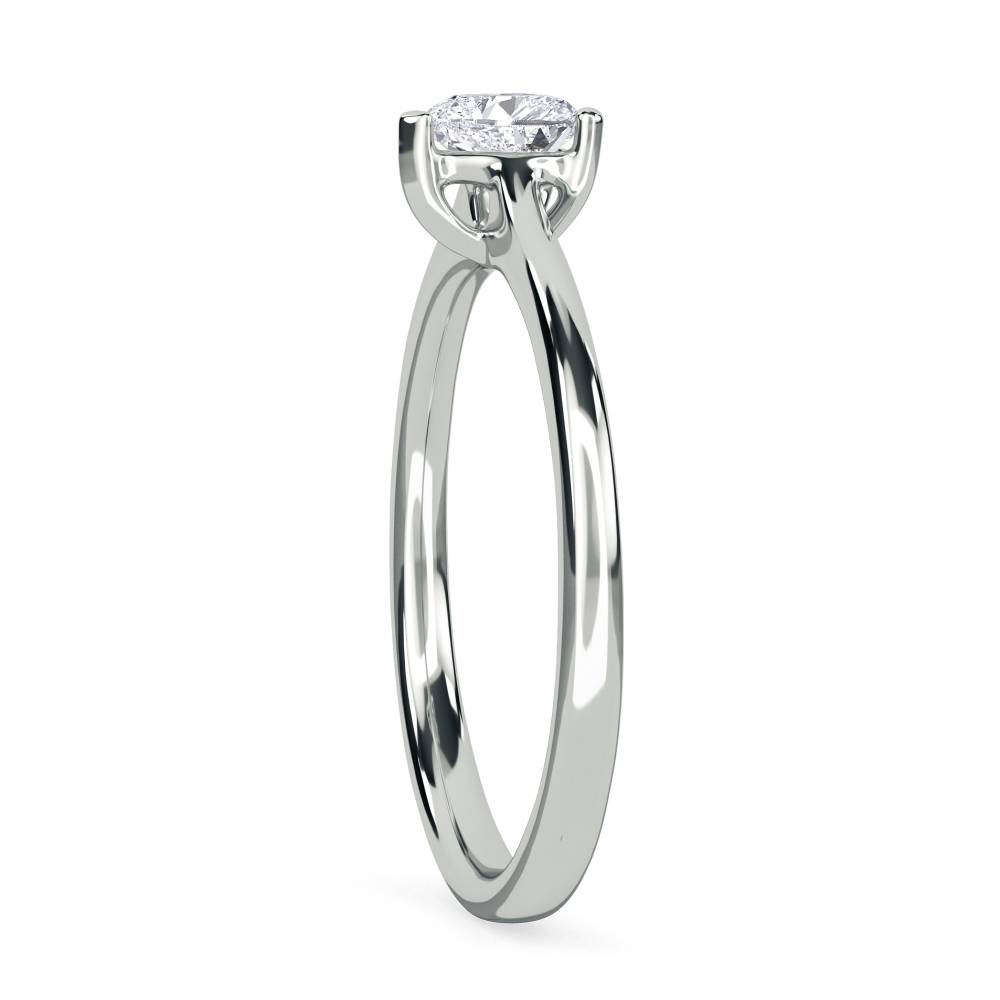 Modern Heart Diamond Engagement Ring W