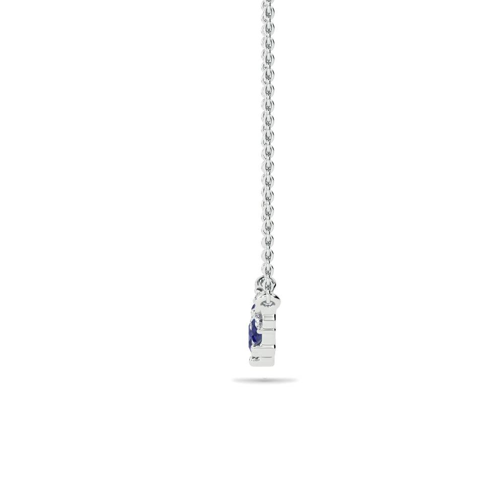 0.50ct Blue Sapphire Tiara Necklace W