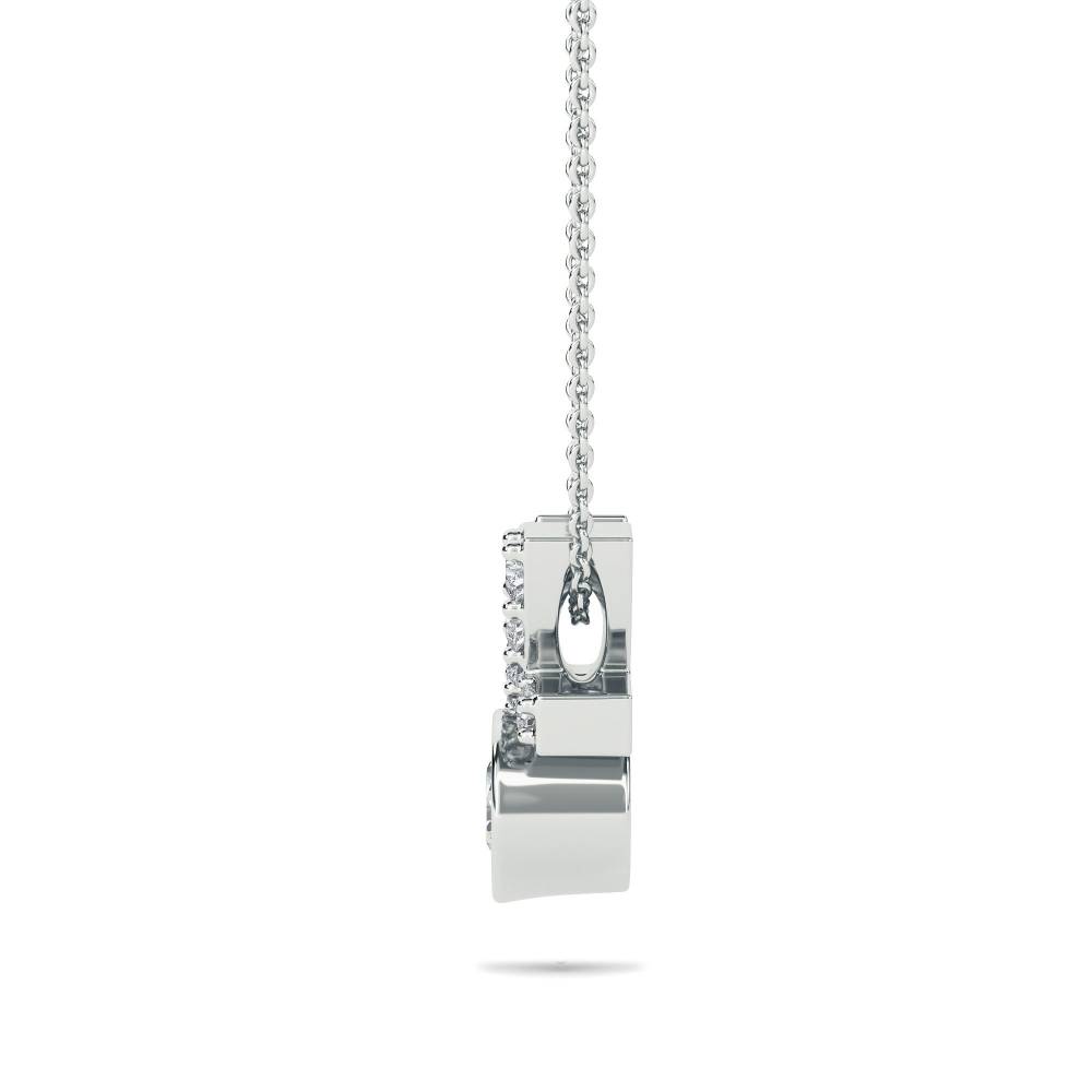 0.30ct Kiss Pendant And Chain W