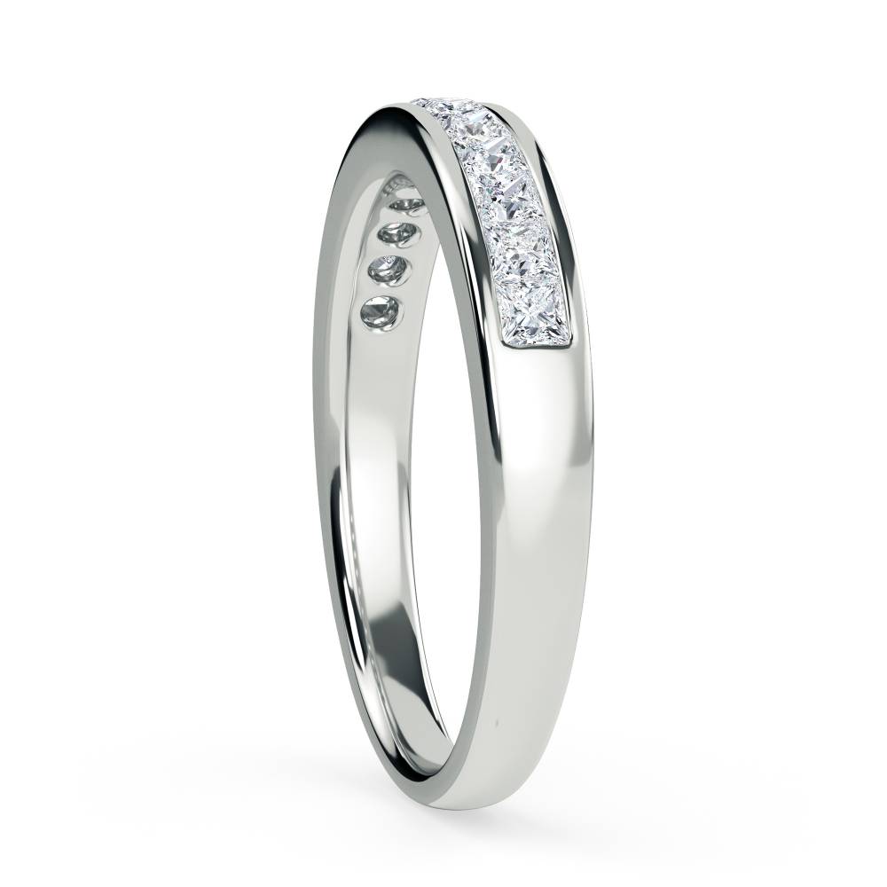 3.5mm Elegant Princess Diamond Eternity Ring W
