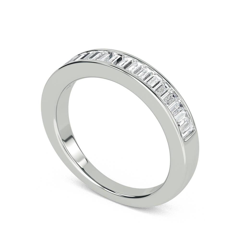 4mm Elegant Baguette Diamond Eternity Ring W