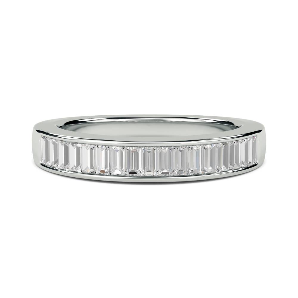 4mm Elegant Baguette Diamond Eternity Ring W