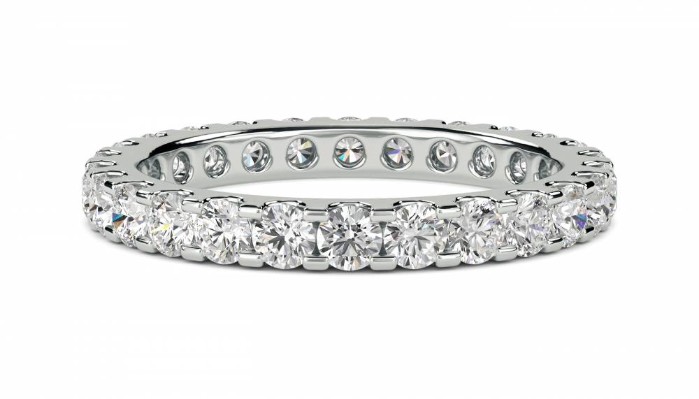 1.00ct Elegant Round Diamond Full Eternity Ring W