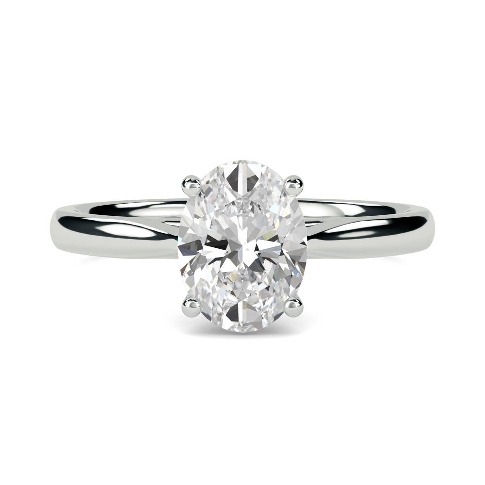 0.25ct Oval Diamond Engagement Ring W