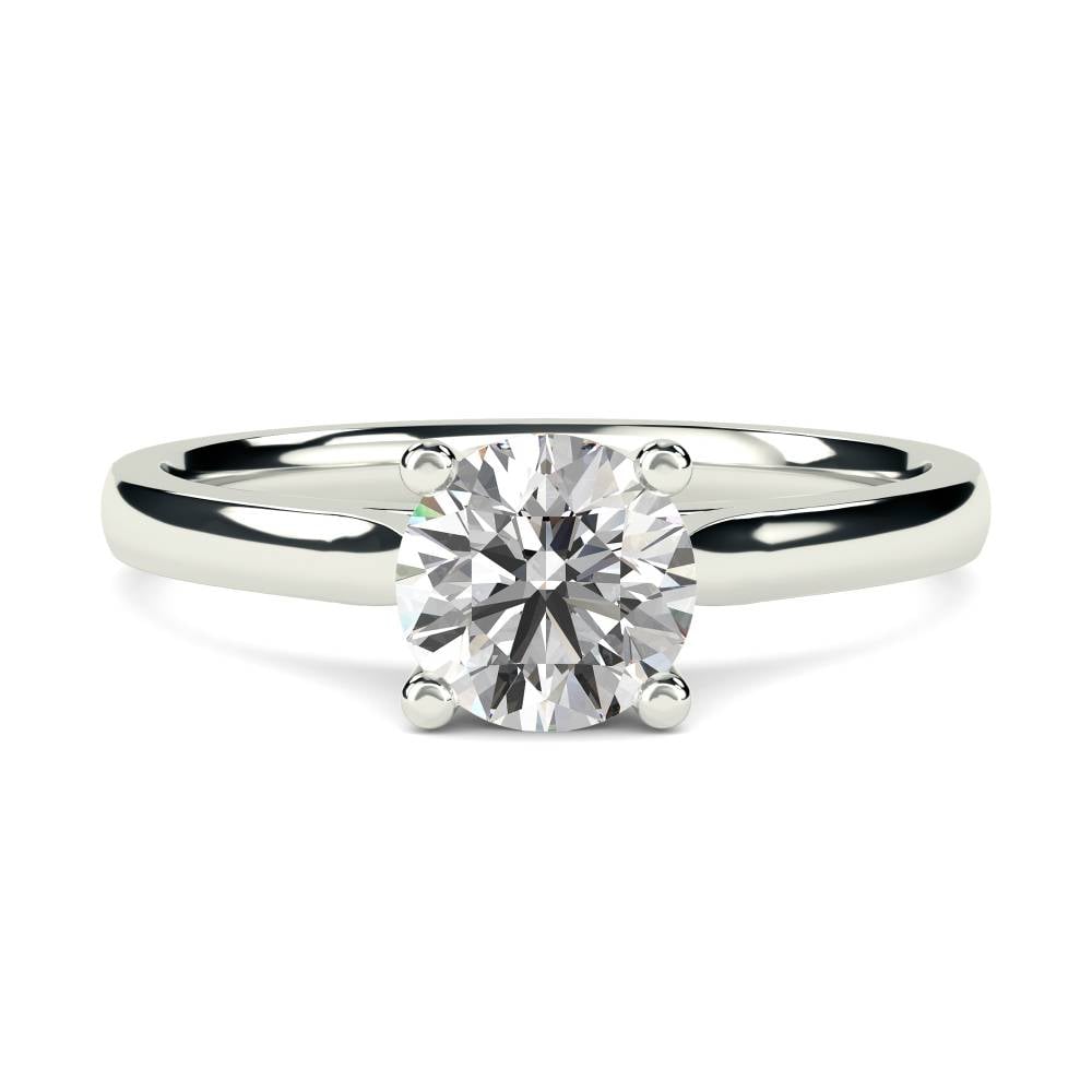 Traditional Round Diamond Solitaire Ring W
