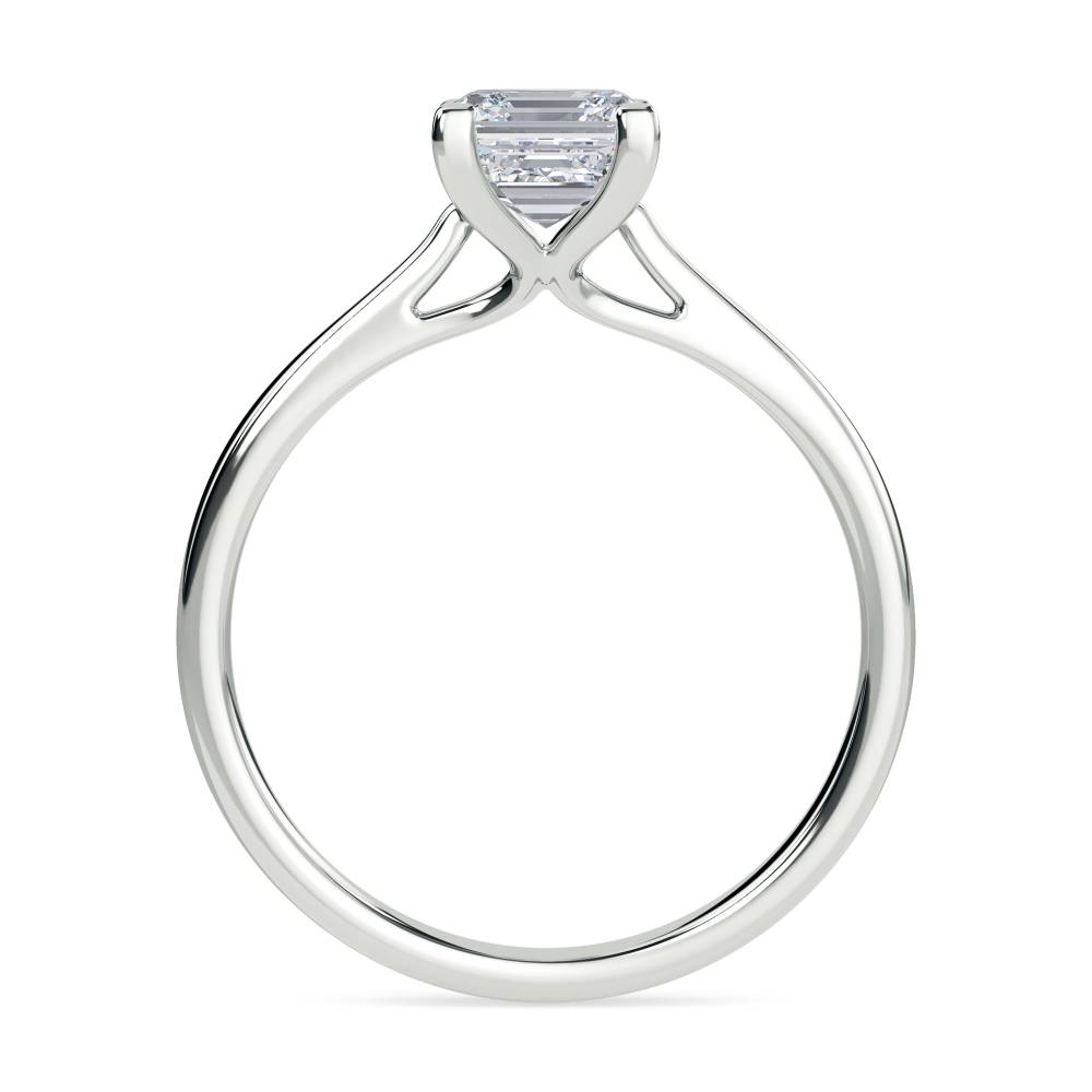 Asscher Diamond Engagement Ring W