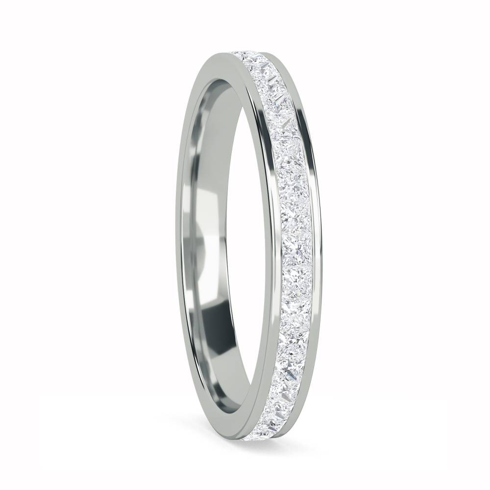 0.75ct VS/FG Princess Diamond Cut Wedding Ring W