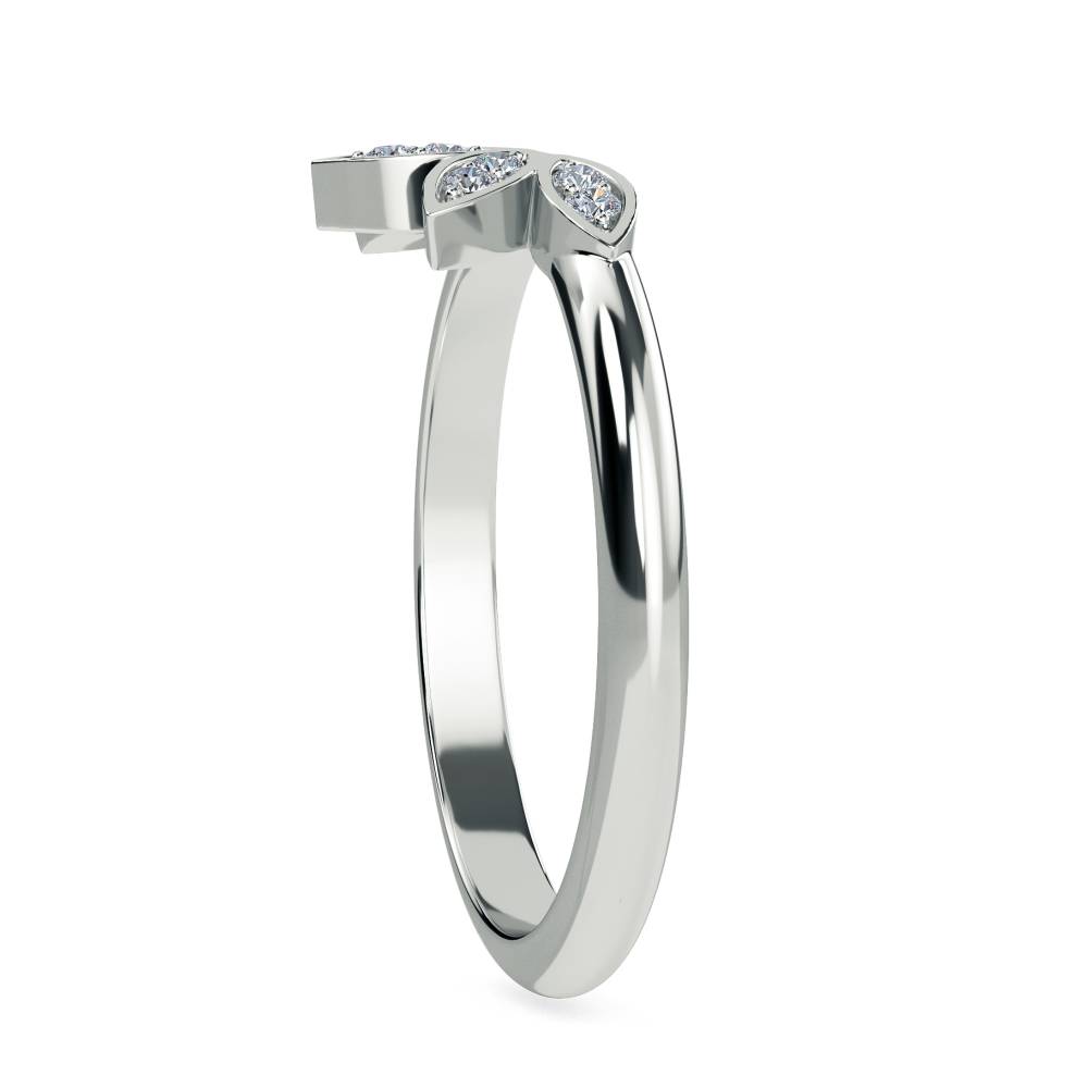 0.10ct VS/FG Round Diamond Shaped Wedding Ring W