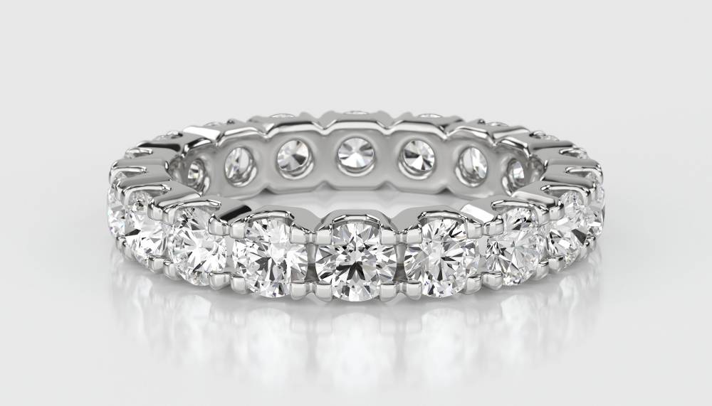 2.50ct Elegant Round Diamond Full Eternity Ring W