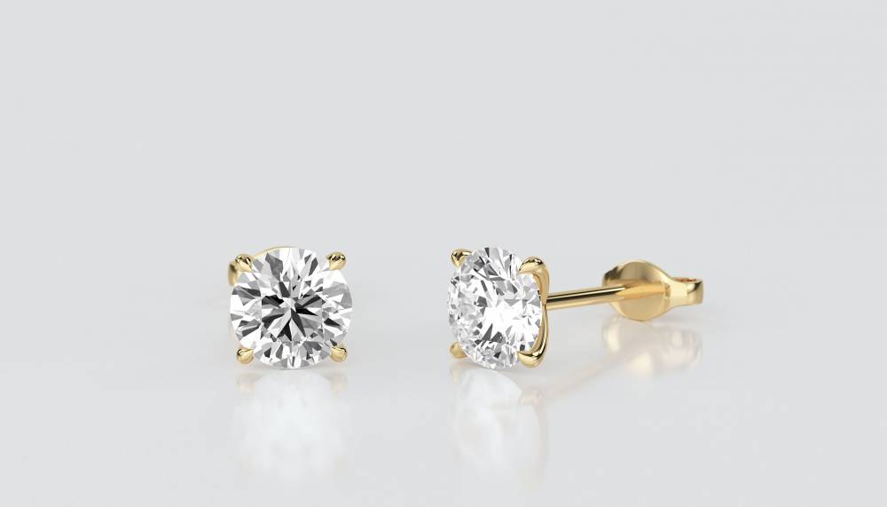 Classic Round Diamond Designer Earrings Y
