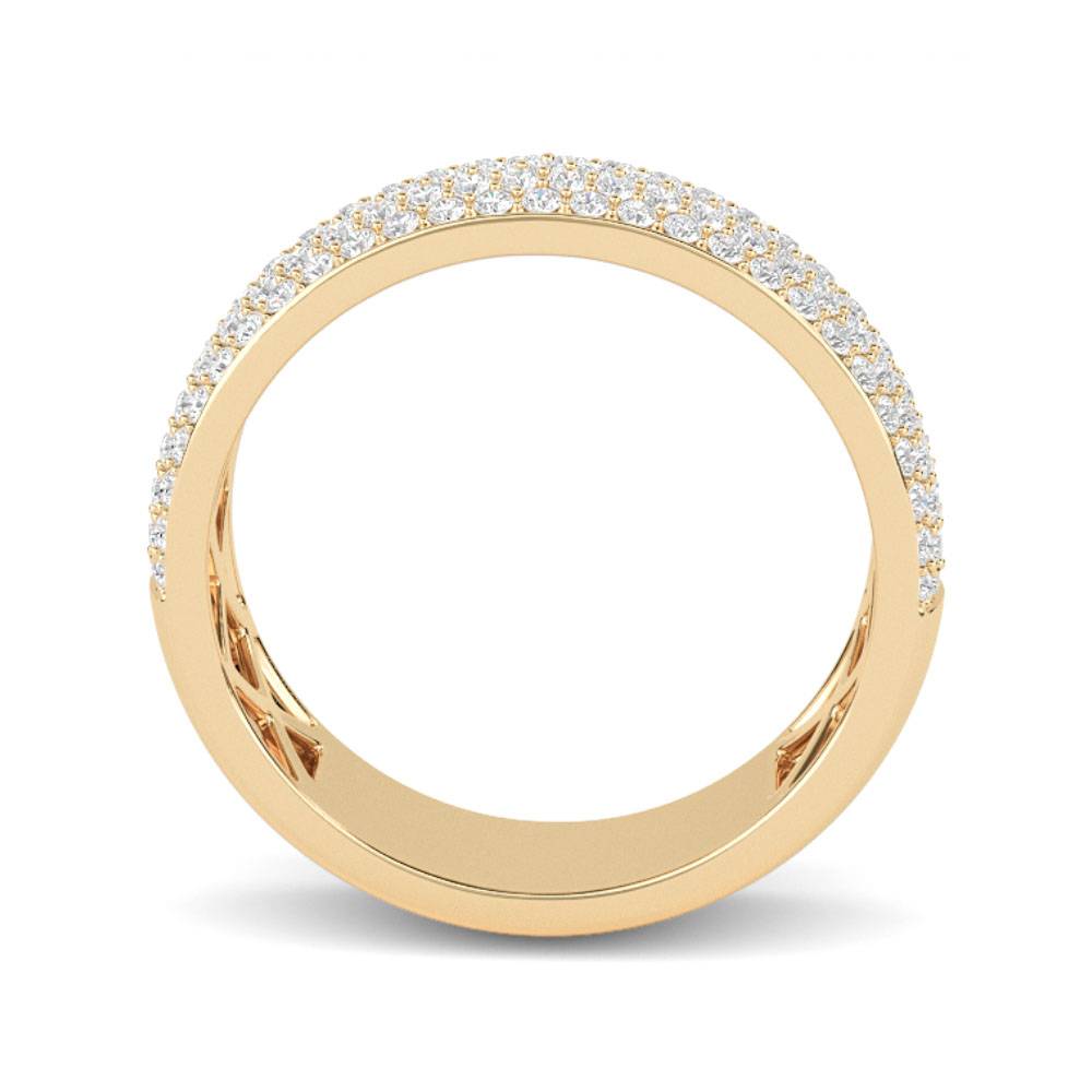 1.00ct Elegant Round Diamond Multi Row Dress Ring Y