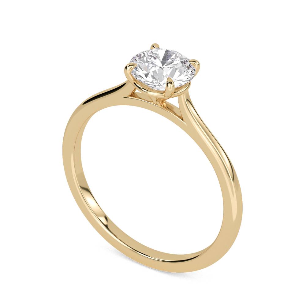 Round Diamond Solitaire Ring Y