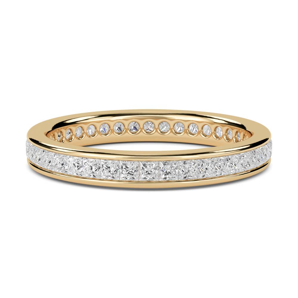 3mm Elegant Princess Diamond Full Eternity Ring Y
