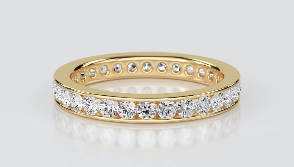 3mm Elegant Round Diamond Full Eternity Ring Y