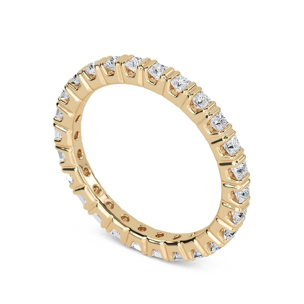 2.5mm Elegant Princess Diamond Full Eternity Ring Y