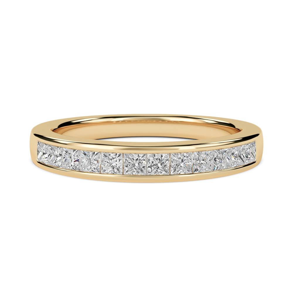 3.5mm Elegant Princess Diamond Eternity Ring Y
