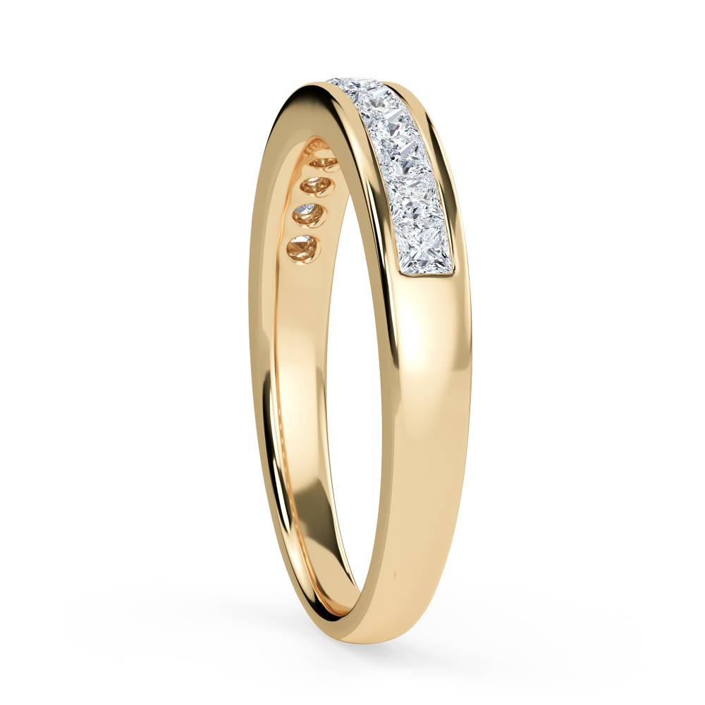 3.5mm Elegant Princess Diamond Eternity Ring Y