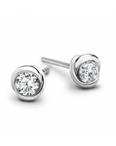 0.15 SI/G-H Round Black Diamond Earrings