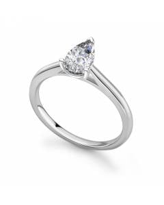 0.25ct Classic Pear Diamond Engagement Ring