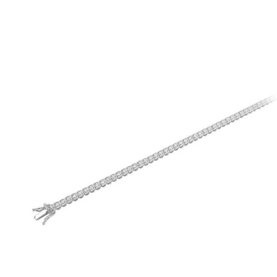 Princess Cut Rubover Bracelet