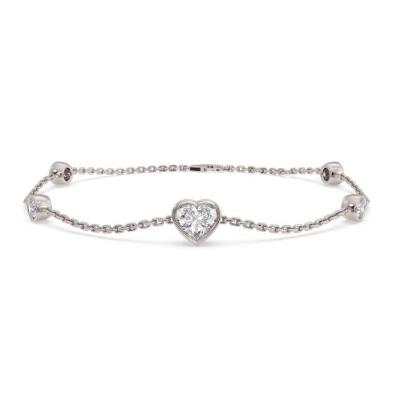 Heart Cut diamond Set Bracelet