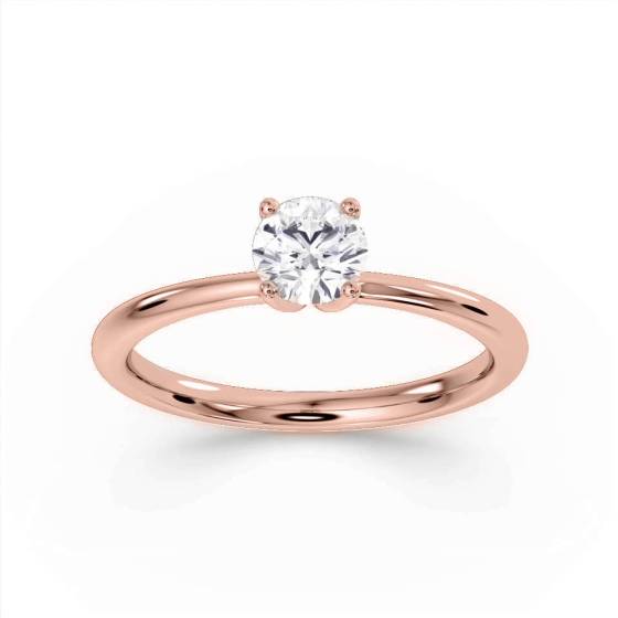 Emerald East to West Diamond Ring