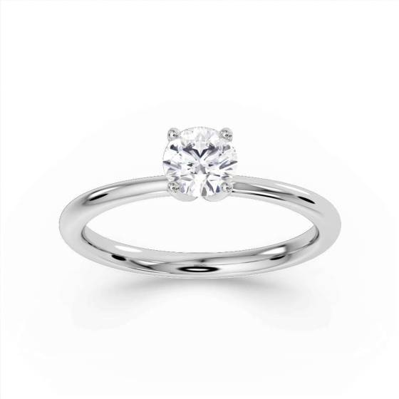 Emerald East to West Diamond Ring
