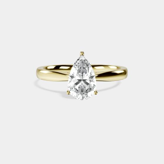 Classic Pear Diamond Engagement Ring