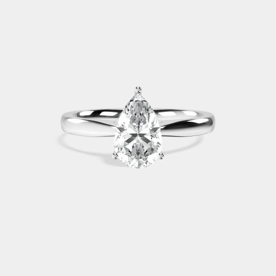 Classic Pear Diamond Engagement Ring
