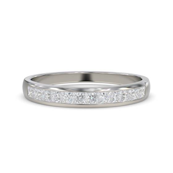 Princess Diamond Half Eternity Ring