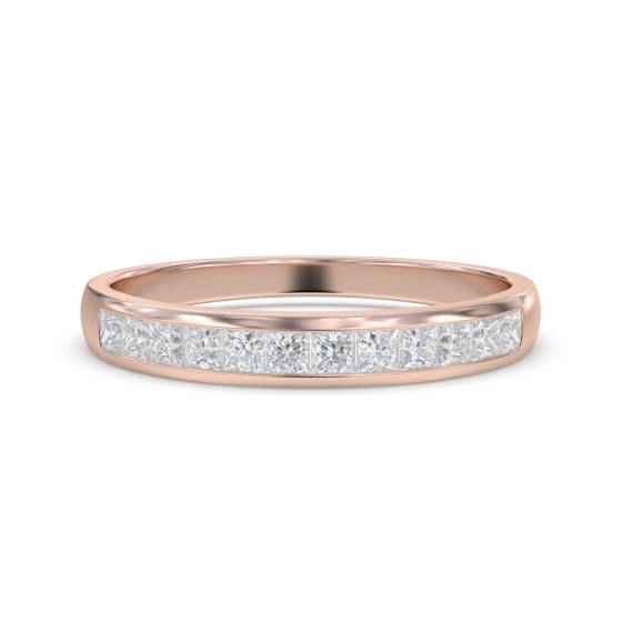 Princess Diamond Half Eternity Ring