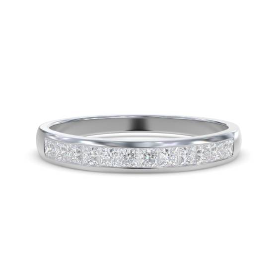 Princess Diamond Half Eternity Ring