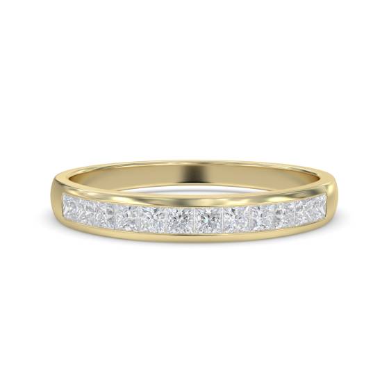 Princess Diamond Half Eternity Ring