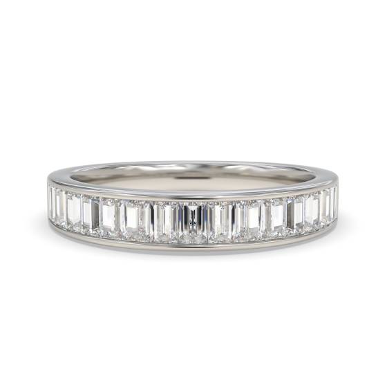 Baguette Diamond Half Eternity Ring