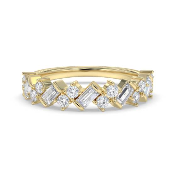 Baguette Diamond Half Eternity Ring