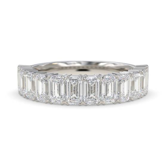 Baguette Diamond Half Eternity Ring