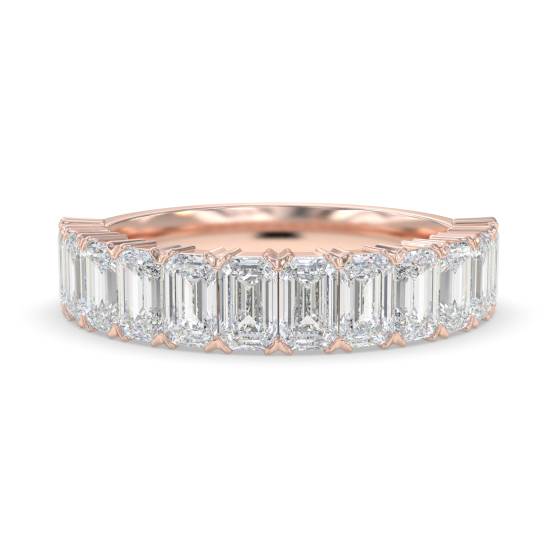 Baguette Diamond Half Eternity Ring