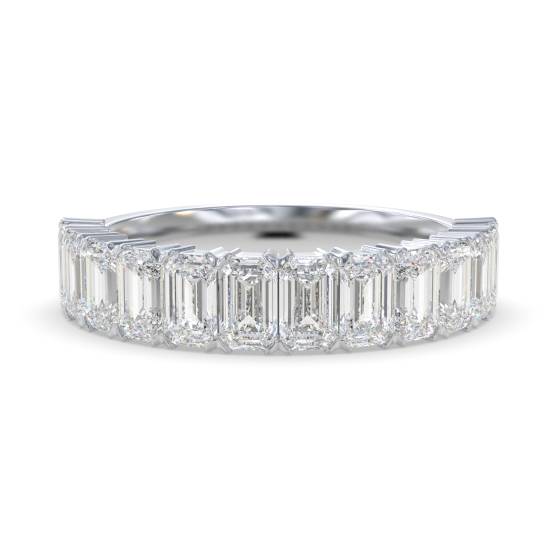 Baguette Diamond Half Eternity Ring