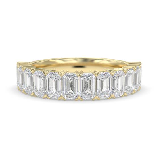 Baguette Diamond Half Eternity Ring