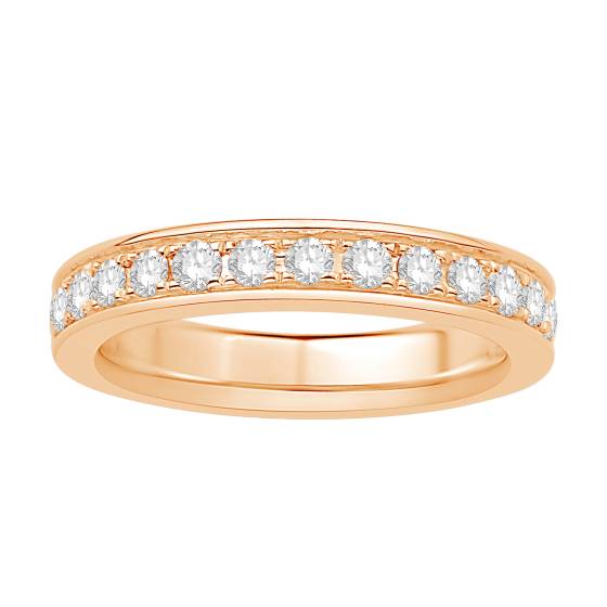 Round and Baguette Diamond Full Eternity Ring